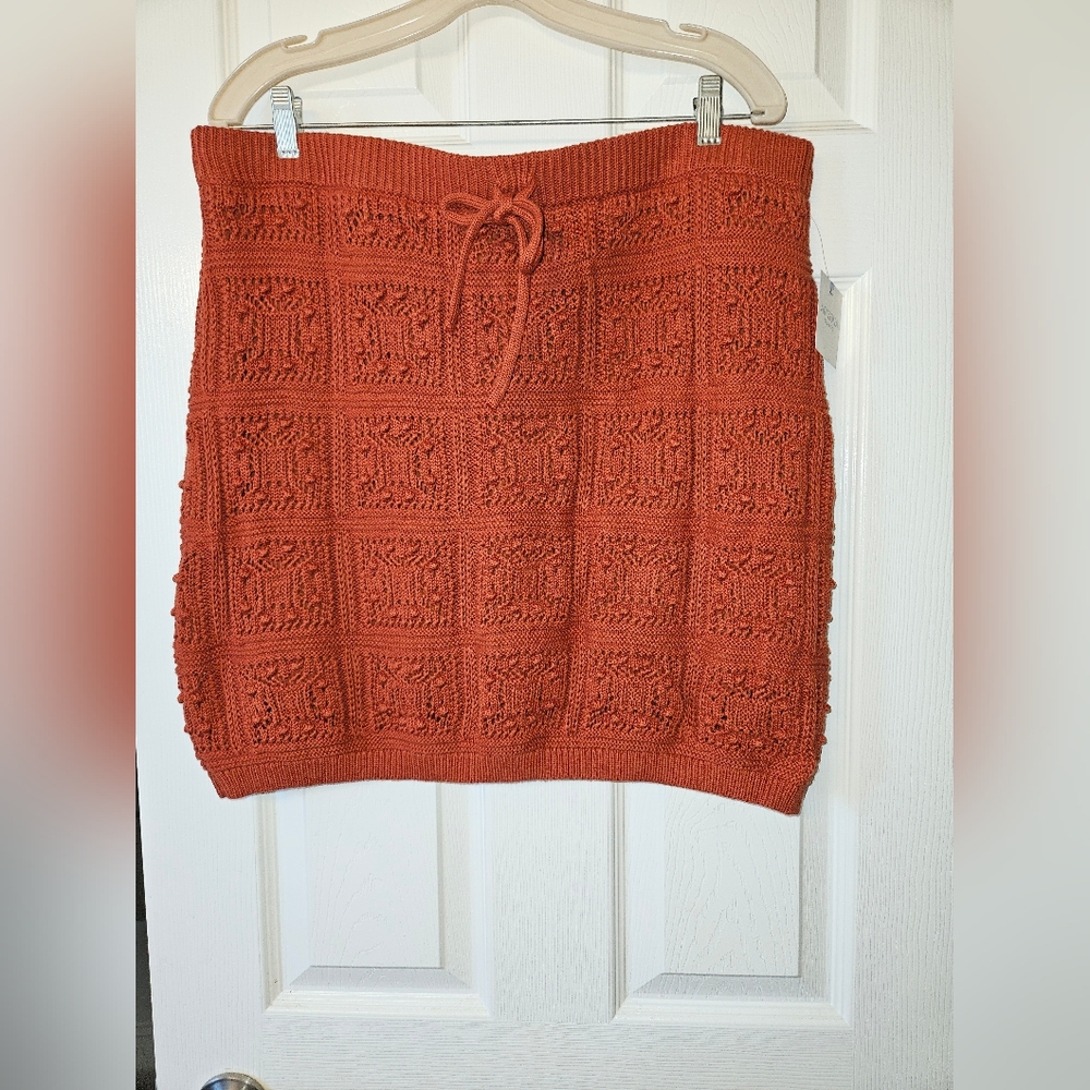 Knitted Sweater Mini Skirt